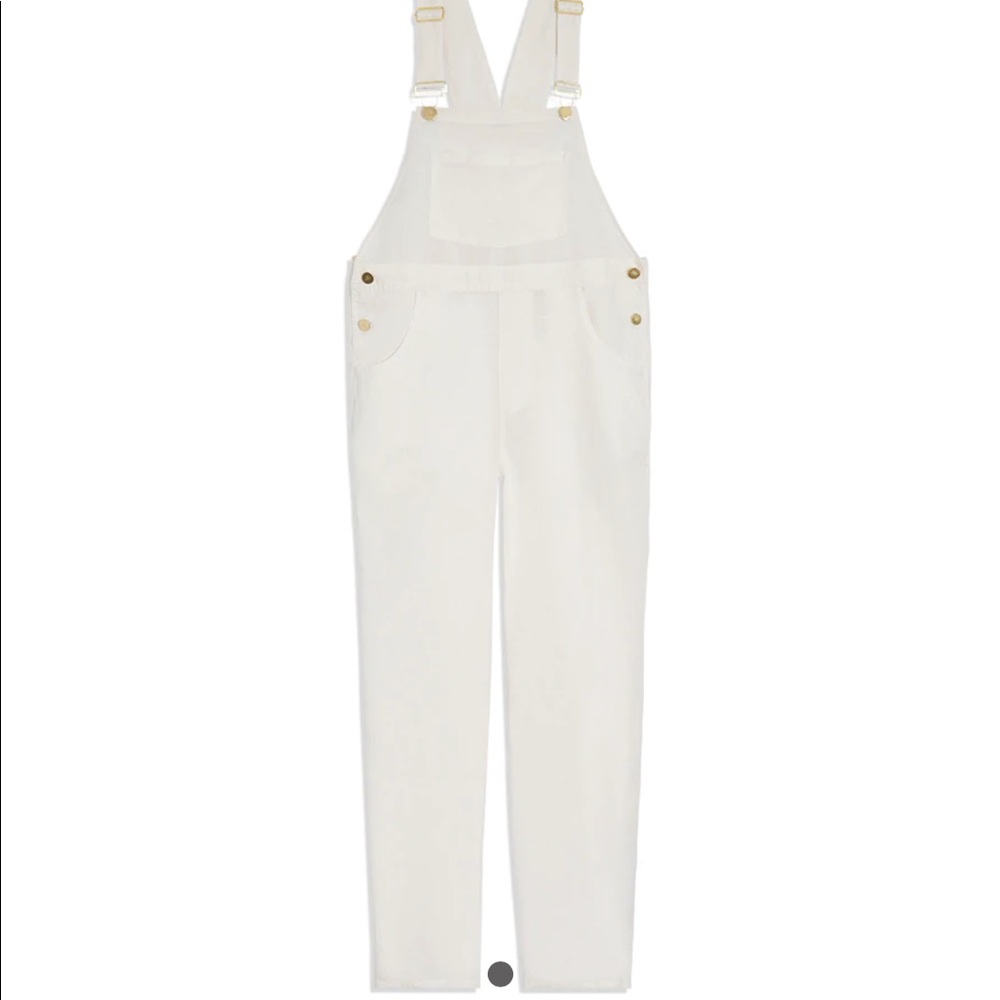 Basic Linen Overall, Off White - WeWoreWhat